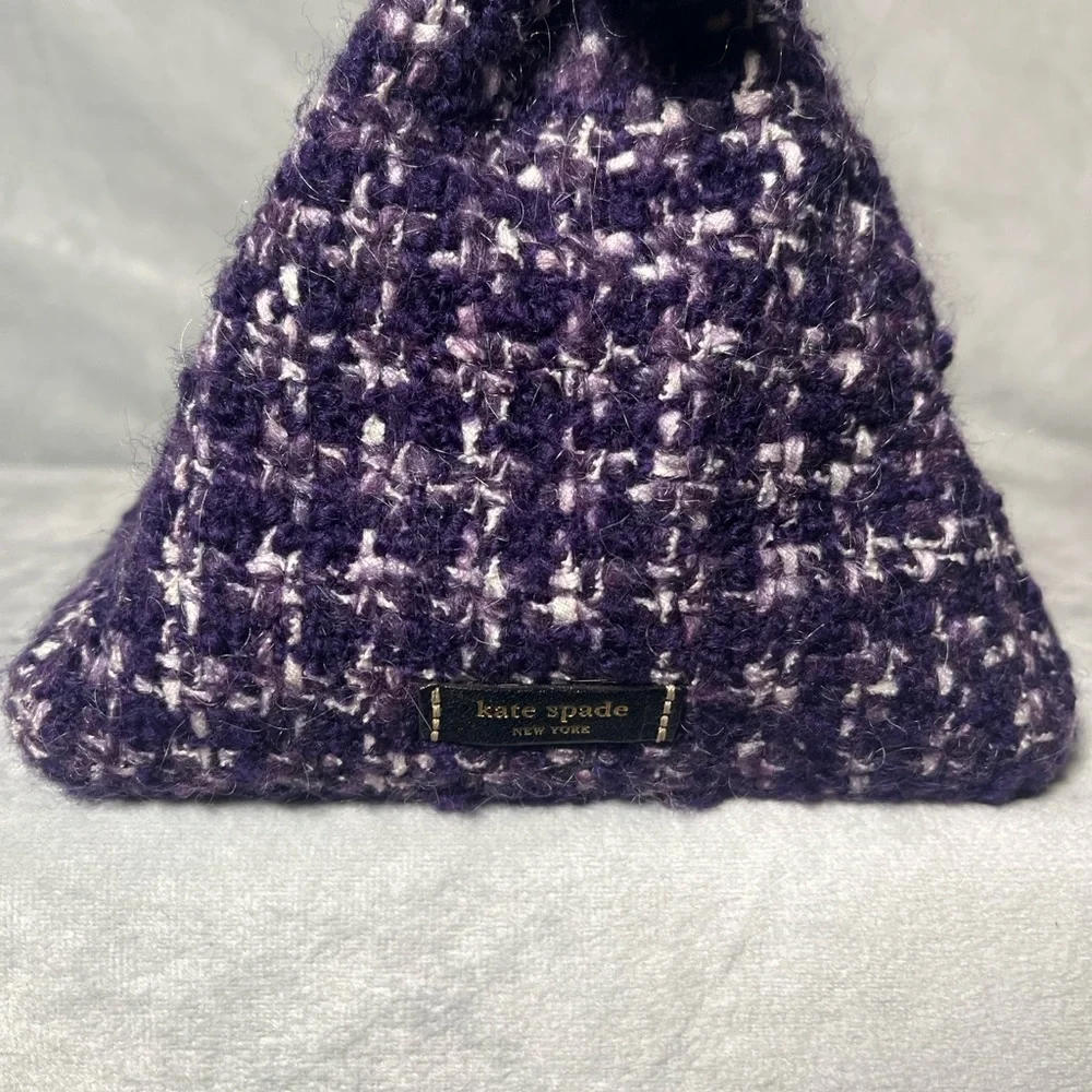 Kate Spade Purple and Black Tweed Shoulder Bag - Picture 3 of 7